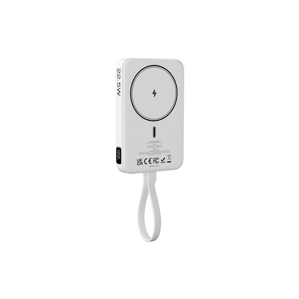 10K Magnetic Power Bank With Build-in USB-C Cable