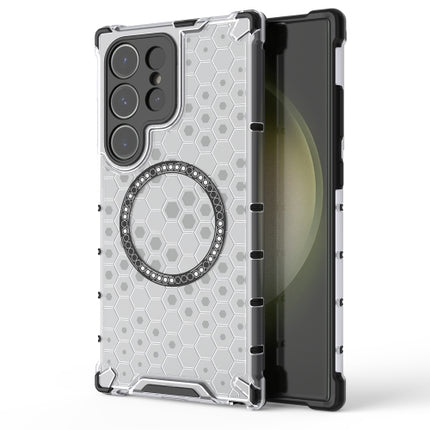 Shockproof Magnetic Ring Phone Case with Honeycomb for Samsung