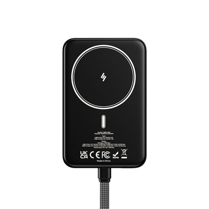 10K Magnetic Power Bank With Build-in USB-C Cable