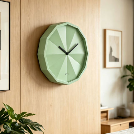 Faceted Wall Clock Modern Design