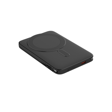 Compact 5K Power Bank with Built-In Cable