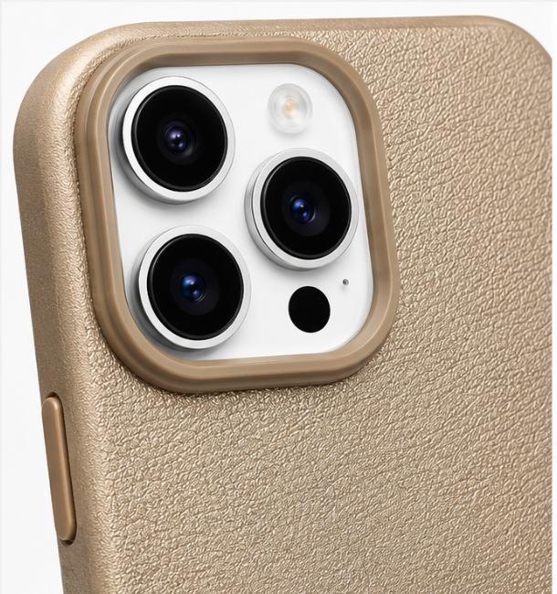 iPhone 16 PU Leather Back Case