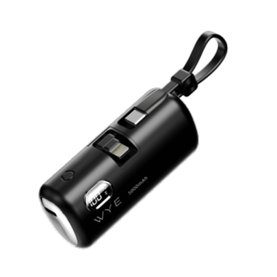 Lightning Plug Power Bank 5K with USB-C Cable