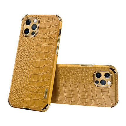iPhone 14 Crocodile Pattern Leather Case