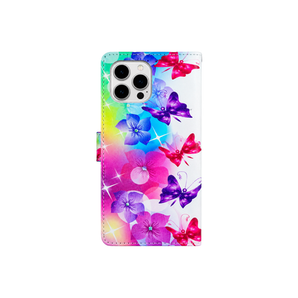iPhone 16 Pro Max Wallet Printed Design Case