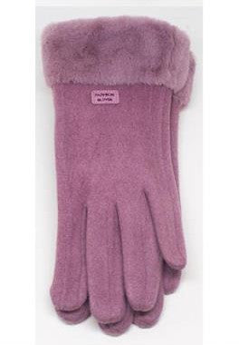 Ladies Soft Touch Faux Fur Cuff Gloves