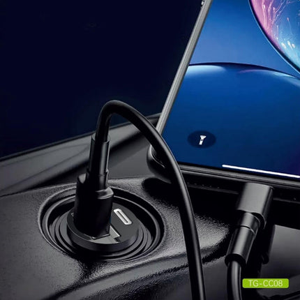 20W In-Car USB-A & USB-C Compact PD Charger (12 Months Warranty)
