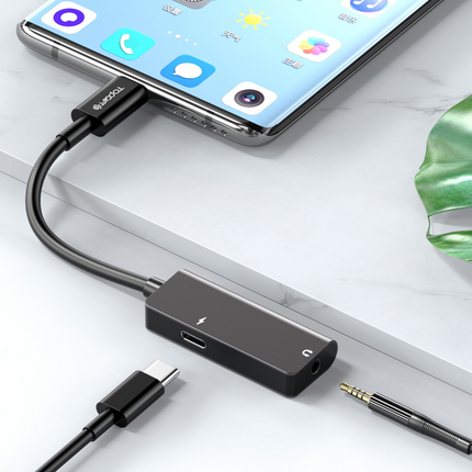 USB-C to 3.5mm & USB-C Female Port Adapter (12 Months Warranty)