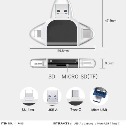 6-IN-1 On-The-Go Card Reader (12 Months Warranty)