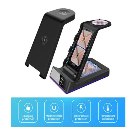 15W 5-in-1 Multi-Functional Wireless Charger Stand (12 Months Warranty)