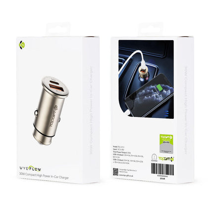 WYEFLUX 30W Compact High Power In-Car Charger