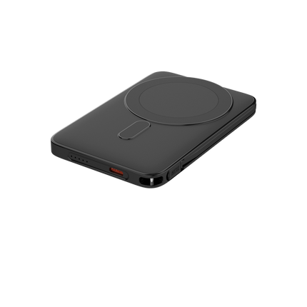 Compact 5K Power Bank with Built-In Cable