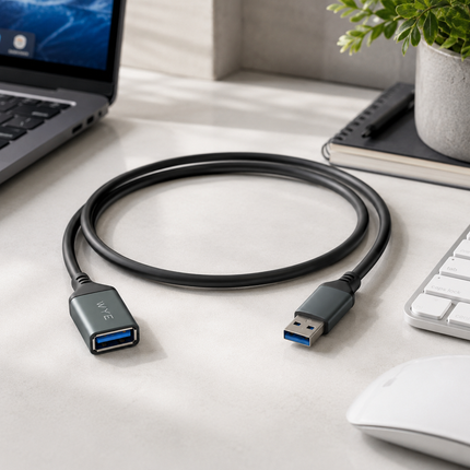USB-A Male to Female 2m Cable