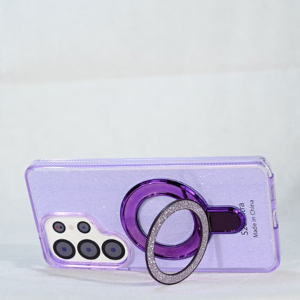 Galaxy S26 Ultra Shiny Metal Stand Case