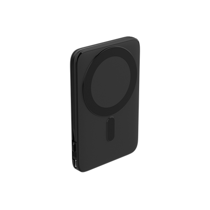 Compact 5K Power Bank with Built-In Cable