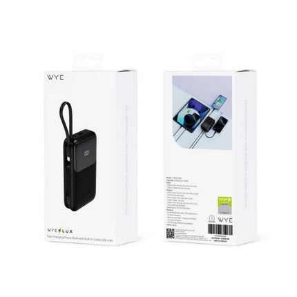 Fast Charging Power Bank With Build-in Cables 20K mAh