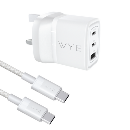 67W Multi-Port Laptop & Mobile Phone Charging Kit with USB-C to USB-C Cable (GaN III)
