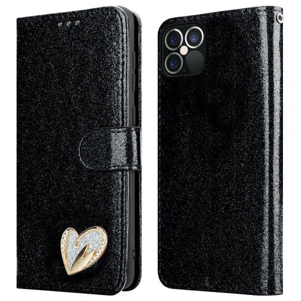 iPhone 6/7/8/SE Wallet Heart Shiny Case
