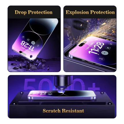 iPhone Screen Protector - 6D Tempered Glass Edge to Edge - Full Coverage - Crystal Clear, Scratch-Resistant, Easy Installation
