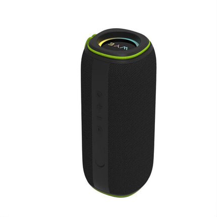 60W High Fidelity Wireless Bluetooth Speaker – IPX6 Waterproof, Deep Bass Hi-Fi Sound, Φ93mm Driver, 8000mAh 8Hr Battery, 6 RGB Modes, TWS Stereo Pairing, USB-C, TF/USB/AUX, Hands-Free Calling – Portable Outdoor Speaker Black & Green (Y-SKR15)