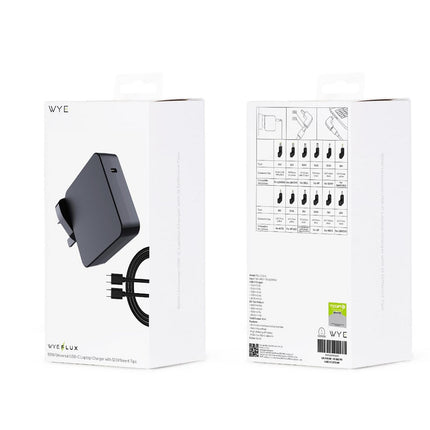 90W Universal USB-C Laptop Charger with 12 Different Tips