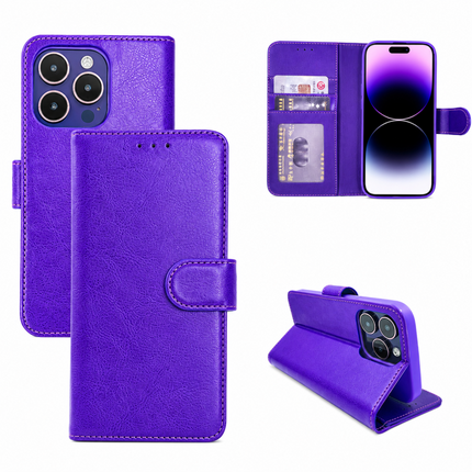 iPhone 15 Plus Wallet PU Leather Case