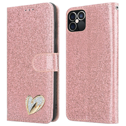 iPhone XR Wallet Heart Shiny Case