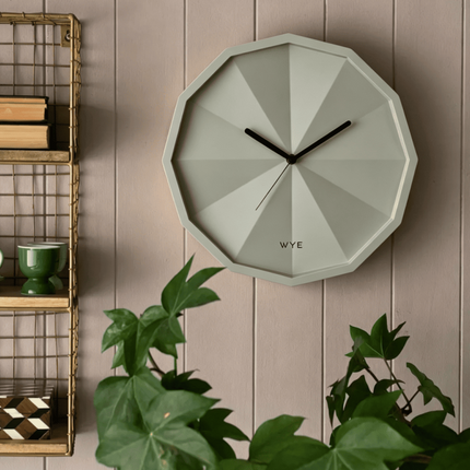 Faceted Wall Clock Modern Design