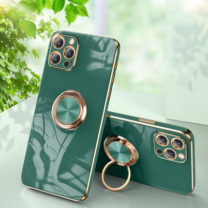 TPU Plating Ring Case for iPhone XR/11/12/13/14/15 - Row
