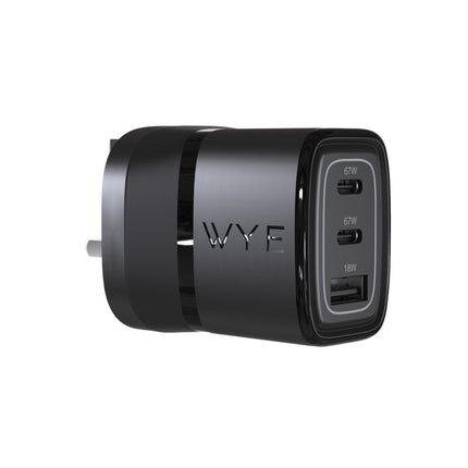 67W Dual USB-C & USB-A Power Adapter (GaN III)