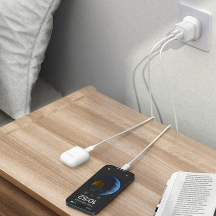 32W Dual Port USB-C & USB-A Charging Kit With USB-C to Lightning Cable (Gan III)