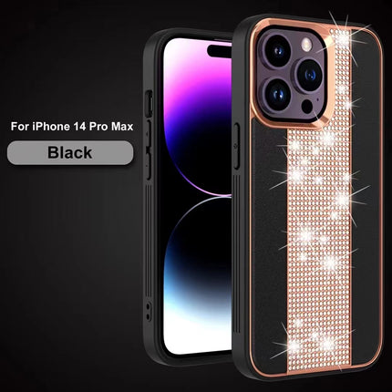iPhone 15 Pro Max Diamond Strip Back Case