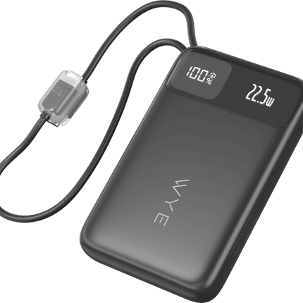 10K Power Bank with Built-in Cables