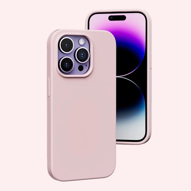 iPhone 15 Pro Silicone Case – Silky Soft Touch Shockproof Cover with Microfiber Lining + FREE 6D Tempered Glass Screen Protector