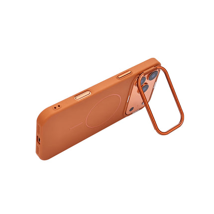 iPhone 17 Pro Premium Finish Cam-Stand Case + 1 Pack Tempered Glass Screen Protector (KIT)