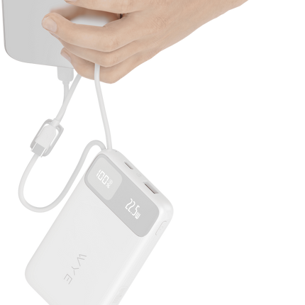 10K Power Bank with Built-in Cables