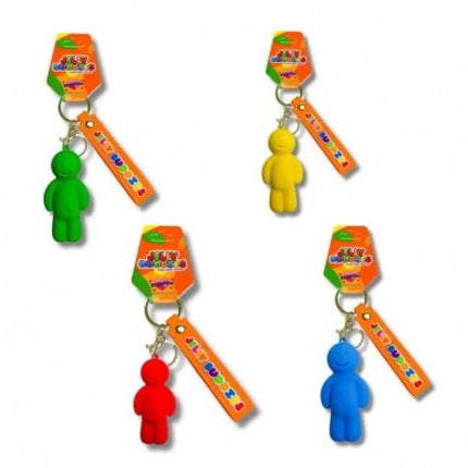 6.5cm Jelly Buddies Funclip Keyring