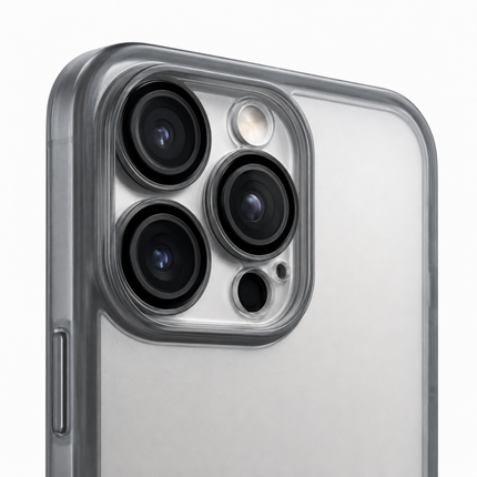 iPhone 15 Pro Max Half Clear TPU Slim Case