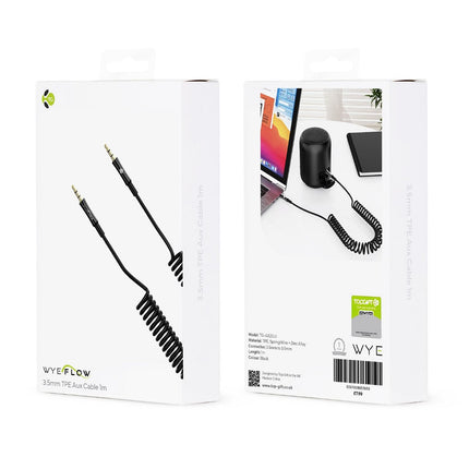 WYEFLOW 3.5mm TPE Aux Cable 1m