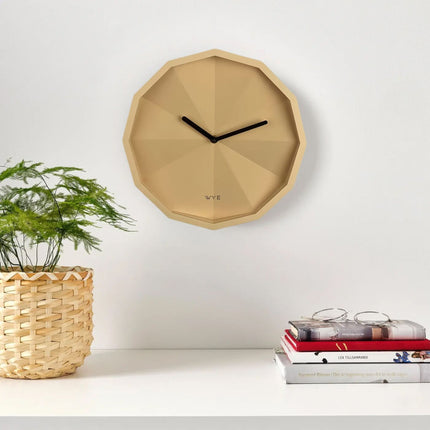 Faceted Wall Clock Modern Design