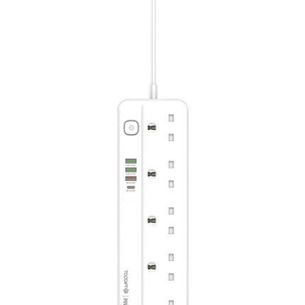 WYEFLUX Extension Socket 10A Electric Outlets With USB PD QC3.0 Charging Ports