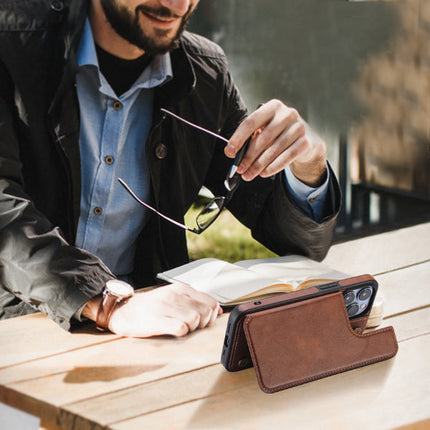 Back Leather Case with Stand for iPhone 11/12/13/14/15 - Row