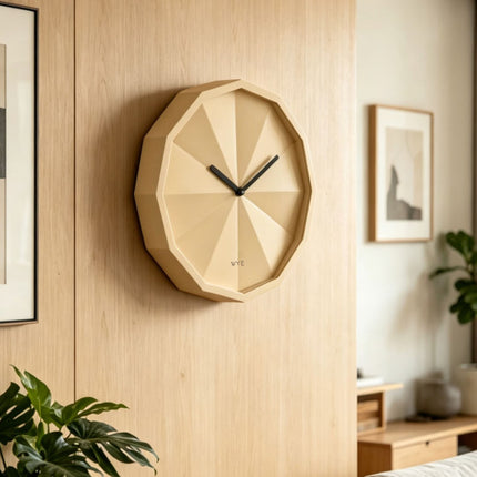 Faceted Wall Clock Modern Design