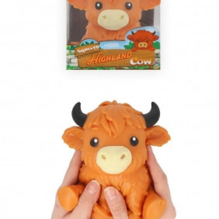 Giant Squeeze Highland Cow Toy (13cm x 9cm x 11.5cm)