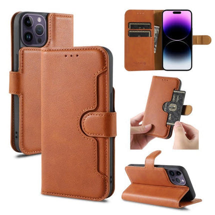 Wallet Double Stitches Leather Case, Premium Protective Case with Convenient Card Holder, Slim and Durable Design