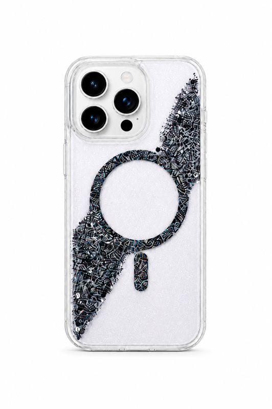 iPhone 15 Pro Max Sparkle Magnetic Ring Case