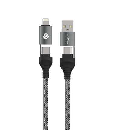 WYEFLOW 6- Aluminum Alloy Braided 60W Super Fast Charging Cable 1.2m
