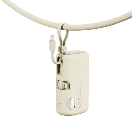 USB-C Plug Power Bank 10K with Lightning Cable