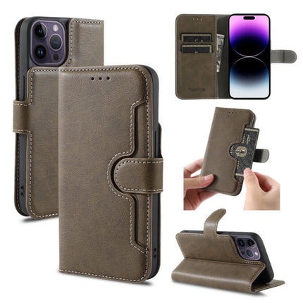 iPhone 13/14 Wallet Double Stitches PU Leather Case