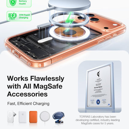 iPhone 17 Pro Max Case with MagSafe, 12FT Military Grade Shockproof, Durable & Sturdy & Velvety Touch, Magnetic Protective case for iphone 17 pro max cover, Clear